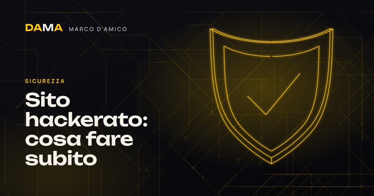 Sito hackerato: cosa fare subito, la guida di Marco D'Amico, consulente informatico a Cosenza