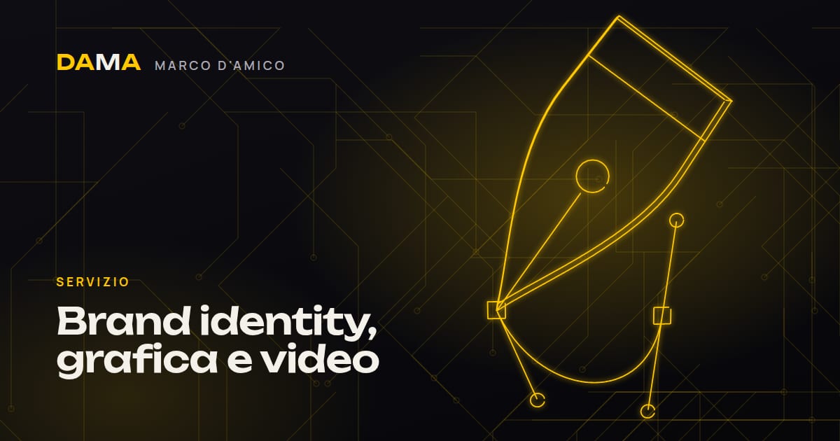 Brand identity e grafica: loghi, identità visiva e video di Marco D'Amico